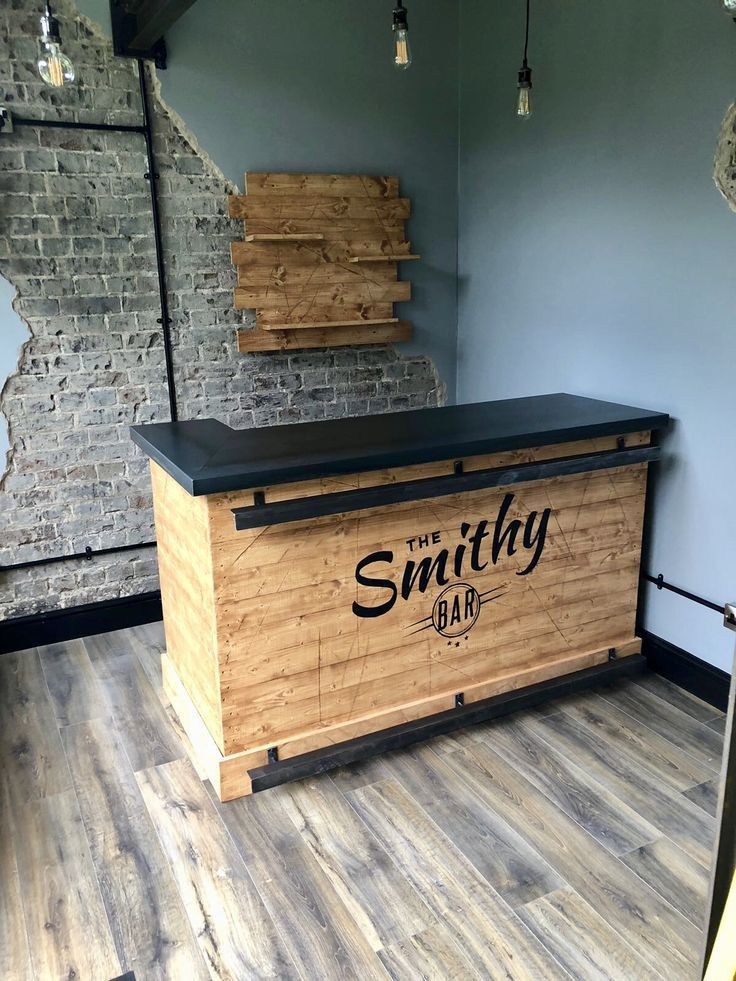 Bar counter industrial custom